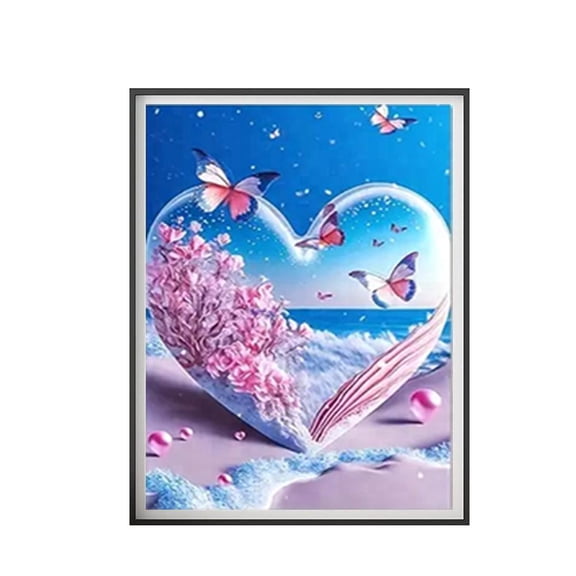Beach Kits for Adults, Shell Kits, 5D Cry Seaside Drill Diamonds, Shell Paint with Full
