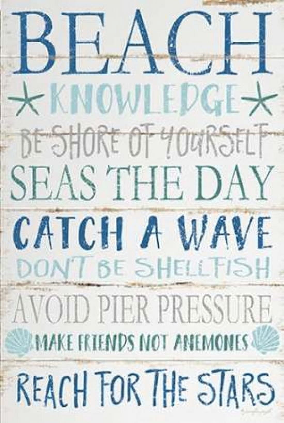 Beach Knowledge Canvas Art - Jennifer Pugh (24 x 36)