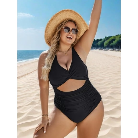 Beach Ladies One-Piece Swimsuit Belly Control Swimsuit Sexy Charming Swimsuit