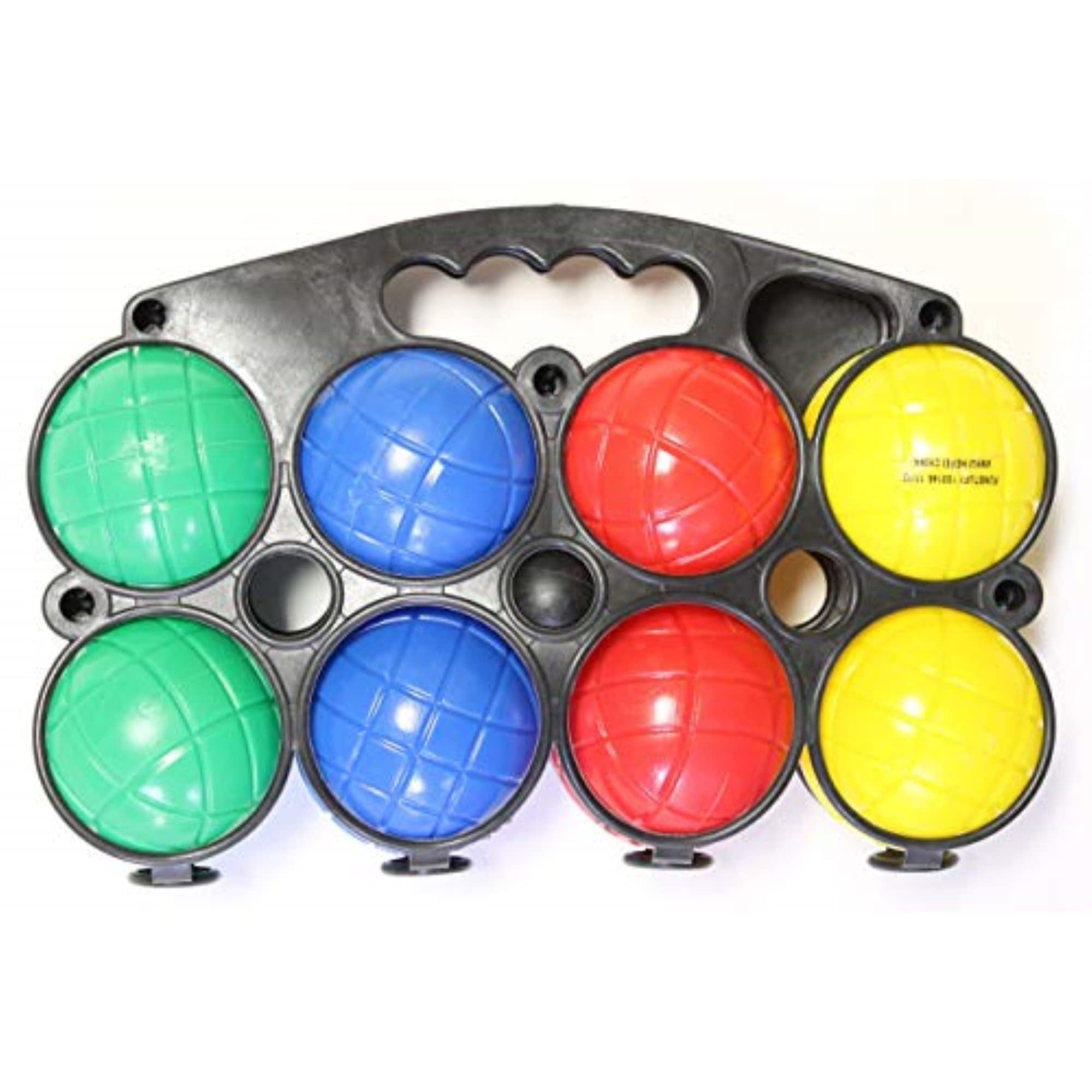Multicolor Economy Bocce Ball Set with Convenient Carry Case
