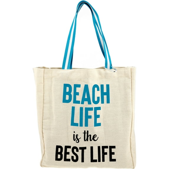 Pavilion Gift Company - Beach Life - 100% Cotton Twill Gift Bag
