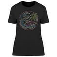 thumbnail image 1 of Beach Life Neon Graphic T-Shirt Women -Image by Shutterstock, Female x-Large, 1 of 2
