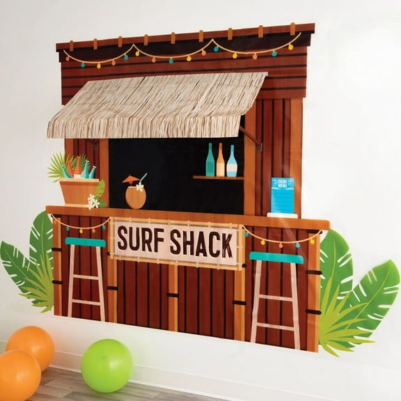 Beach Life Tiki Bar 3D 8.5-Foot Backdrop