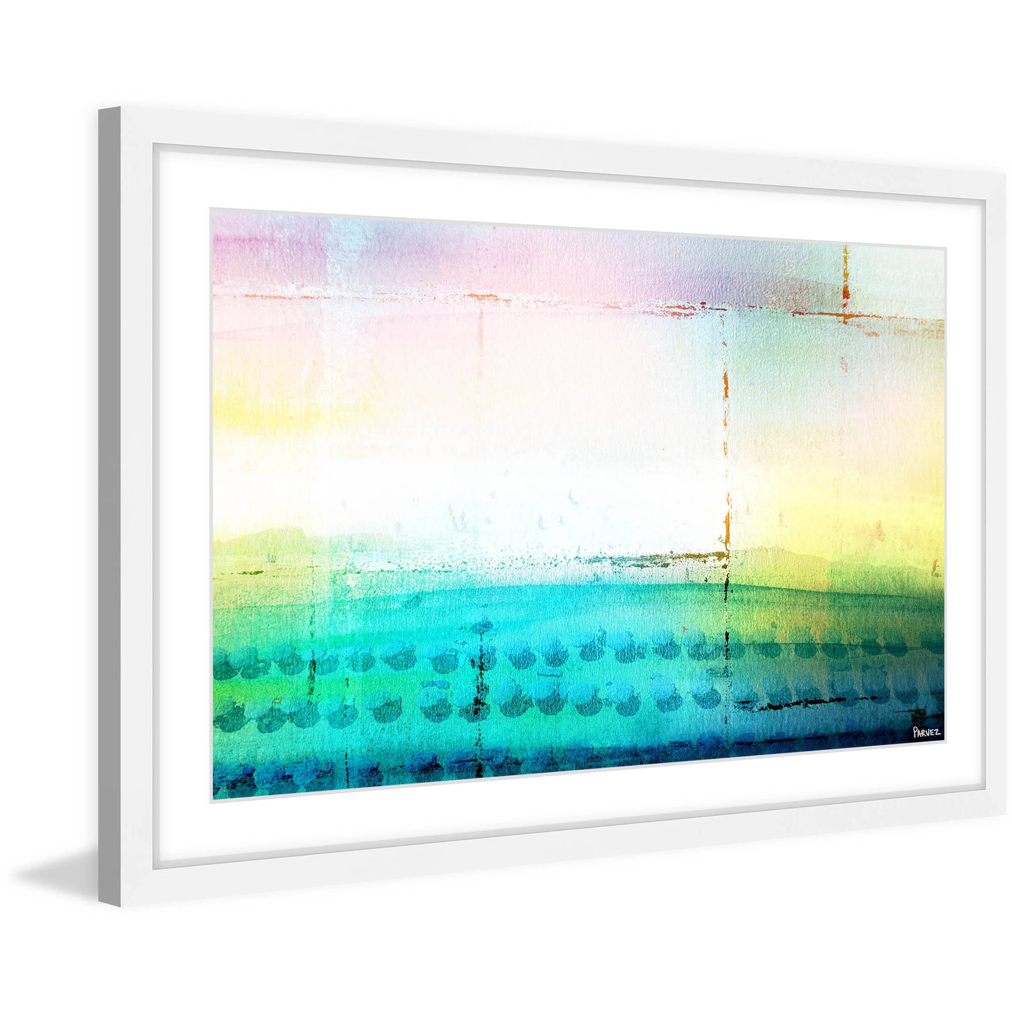 "Beach Light" Framed Painting Art Print, 30" x 1.5"