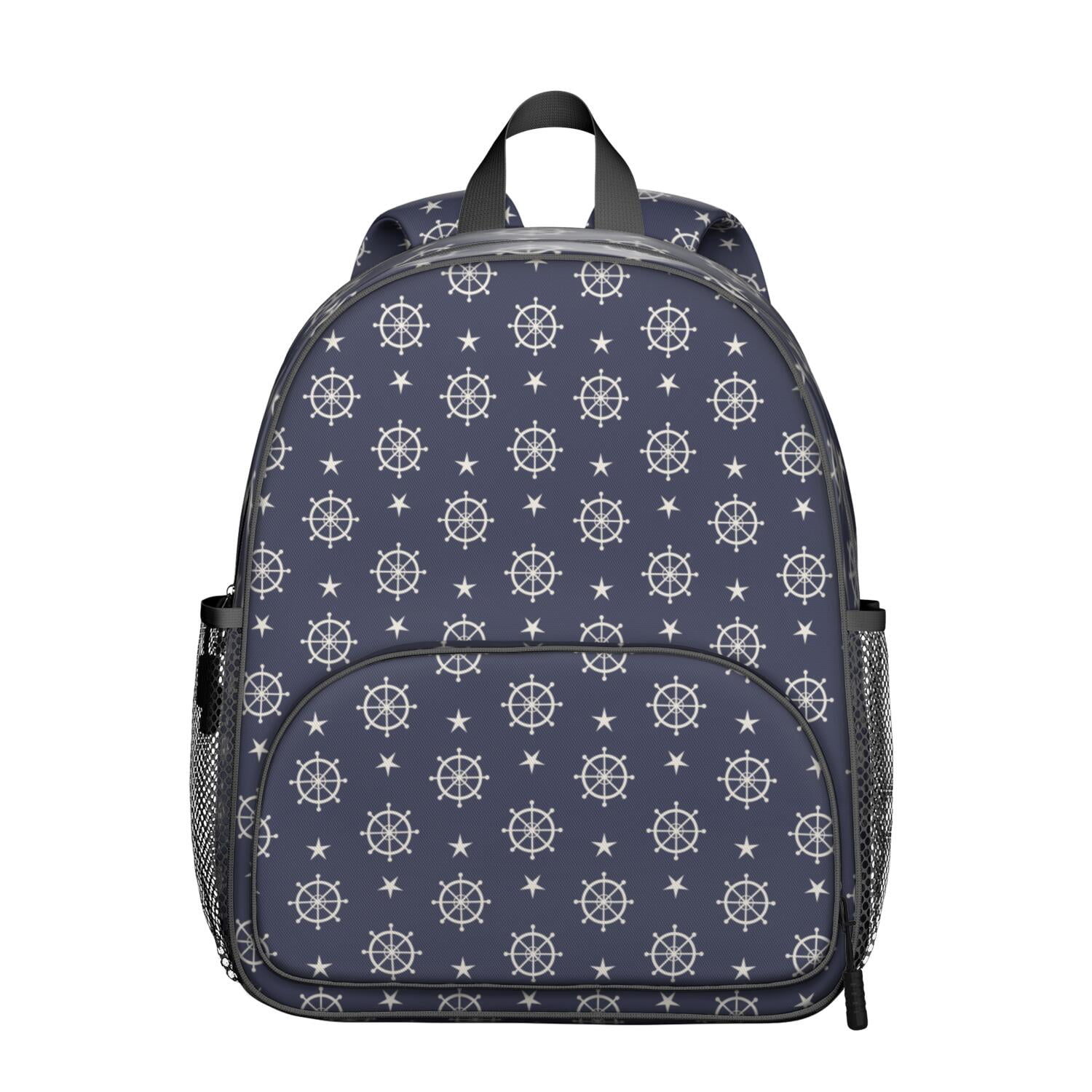 Beach & Lighthouse Print Ergonomic Backpack - Adjustable Straps ...