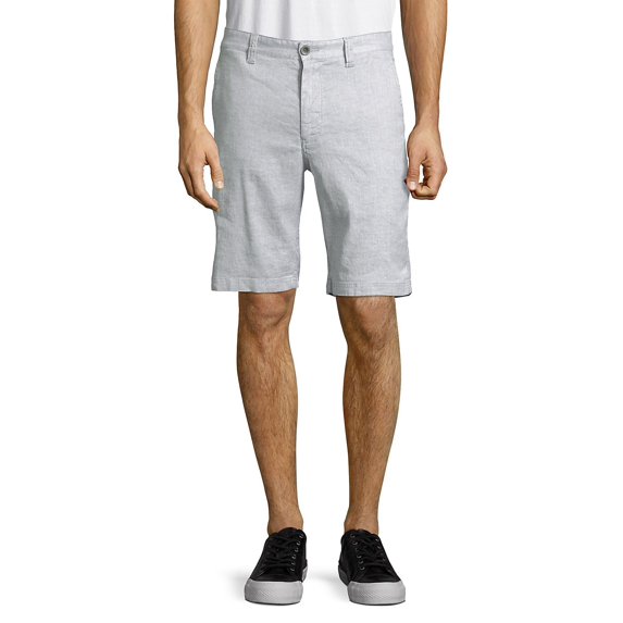 Beach Linen Flat-Front Shorts