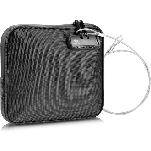Beach Locking Bag, 9x7.5 Inch Portable Safe for Phone, Wallet, Keys | Anti-Theft Travel Pouch Pool, Vacation ()