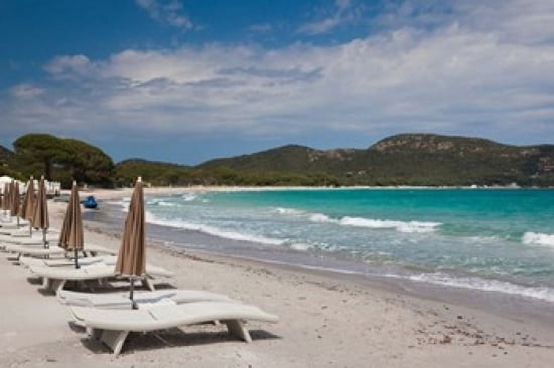 Beach Lounge Chairs Canvas Art - Walter Bibikow DanitaDelimont (36 x 24)