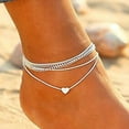 Beach Love Multilayer Anklet For Girls Style Beach Anklet Bracelet