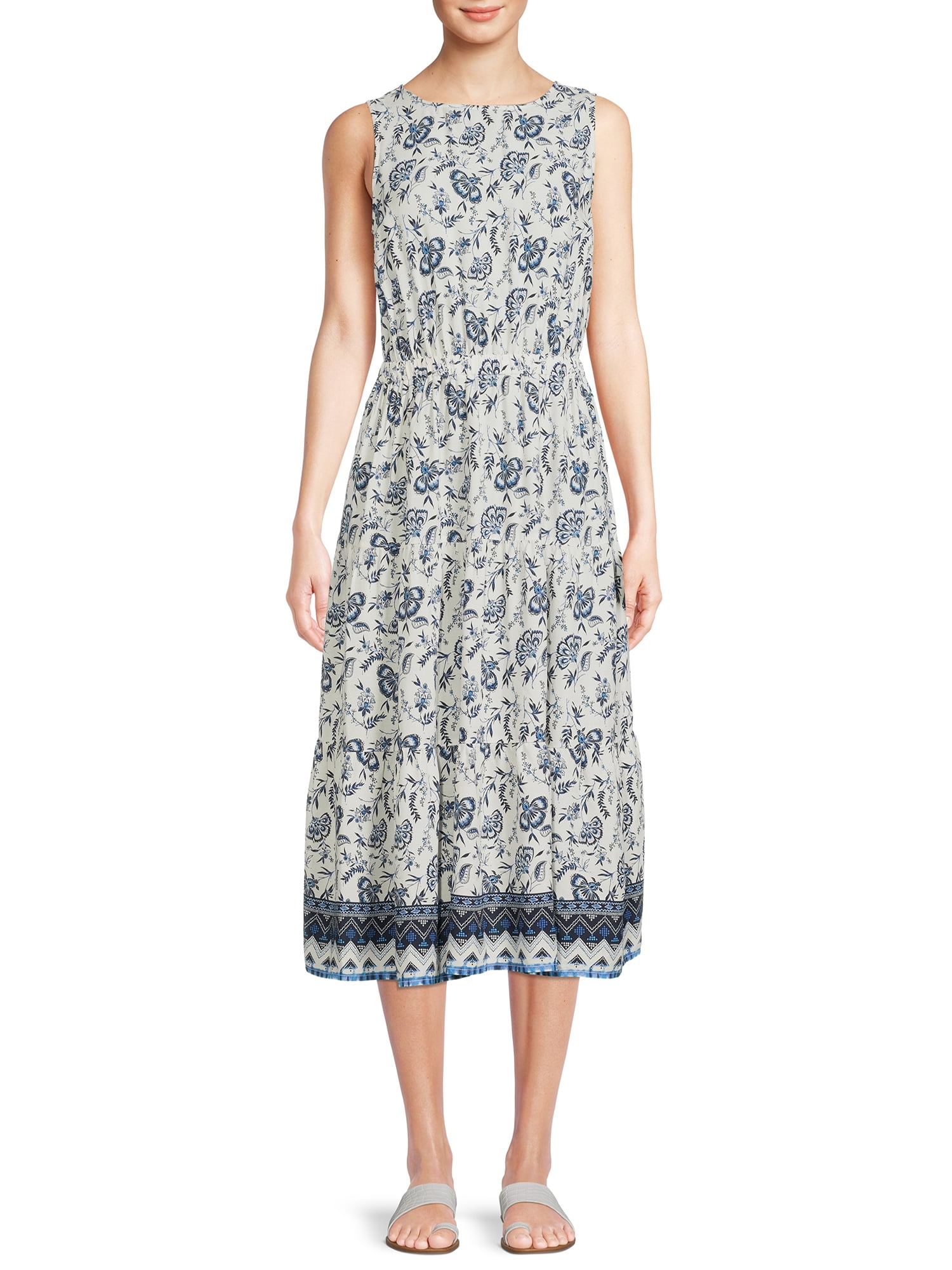 beach lunch lounge white dress Beach Lunch Lounge Women's Peonia Sleeveless Back Cutout Maxi Dress