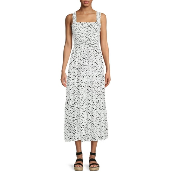 Beach Lunch Lounge Women’s Smocked Printed Midi Dress