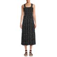 thumbnail image 1 of Beach Lunch Lounge Women’s Smocked Printed Midi Dress, 1 of 5