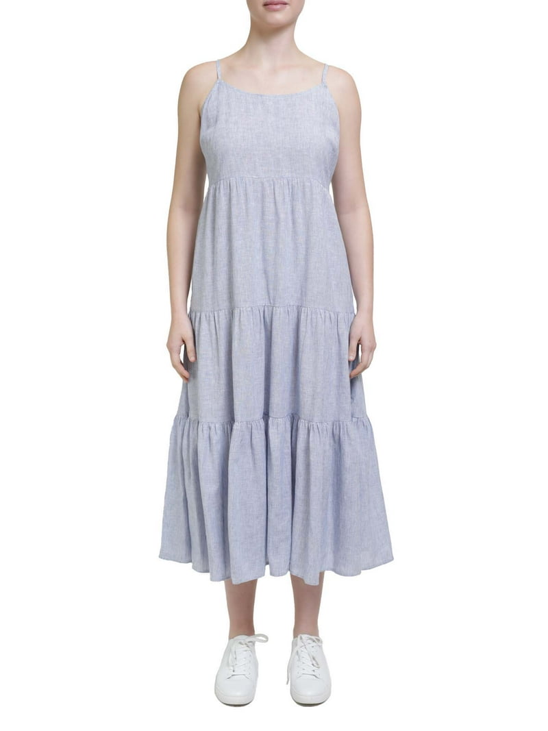 Beach Lunch Lounge Womens Adjustable strap tier dress