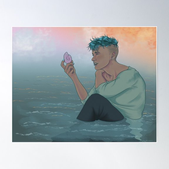 Beach Magic Poster Wall Art, Modern Wall Decor For Living Room Bedroom, 8x12 UNFRAMED