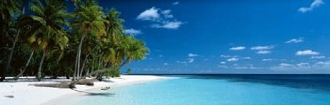 Beach Maldives Canvas Art - Panoramic Images (38 x 12)