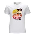 thumbnail image 1 of Beach Men’s Graphic T-shirt Vintage Short Sleeve Sport Tee White M, 1 of 5