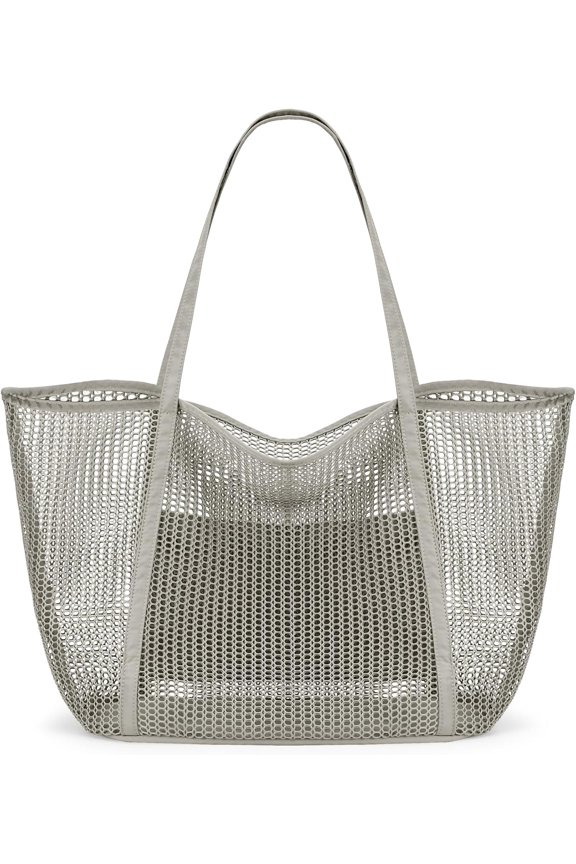 Beach Mesh Tote Bag, Womens handbag MAX 27L Grocery Bag