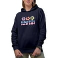 thumbnail image 1 of Beach More Worry Less feat. Tropical Flowers Art Merch Gift, Navy Blue Hooded Sweatshirt or Hoodie, 3XL, 1 of 5