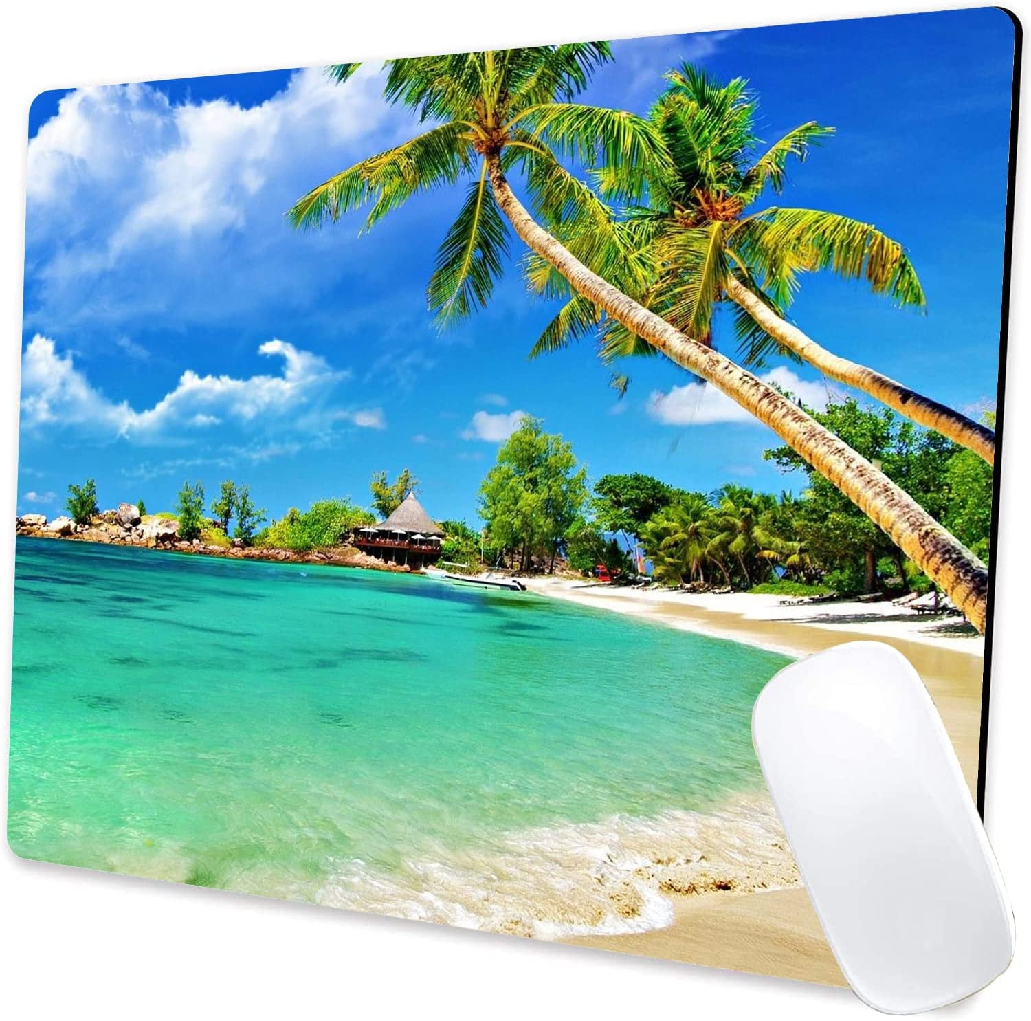 ENHANCE XXL LED Gaming Mouse Pad - 2XL Keyboard Desk Mat With 7 RGB Colors, 3 Color Modes, Water-Resistant Tracking Surface, Non-Slip Rubber Base (Galaxy) - Extended Mousepad - 32 X 14 Inches - View #11