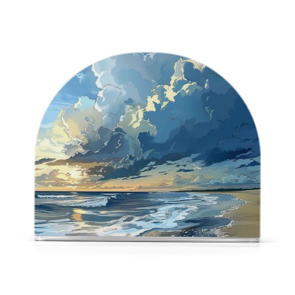 Beach Napkin Holders for Tables Napkin Stand Paper Holder Organizer Tabletop Tissue Box Dispenser