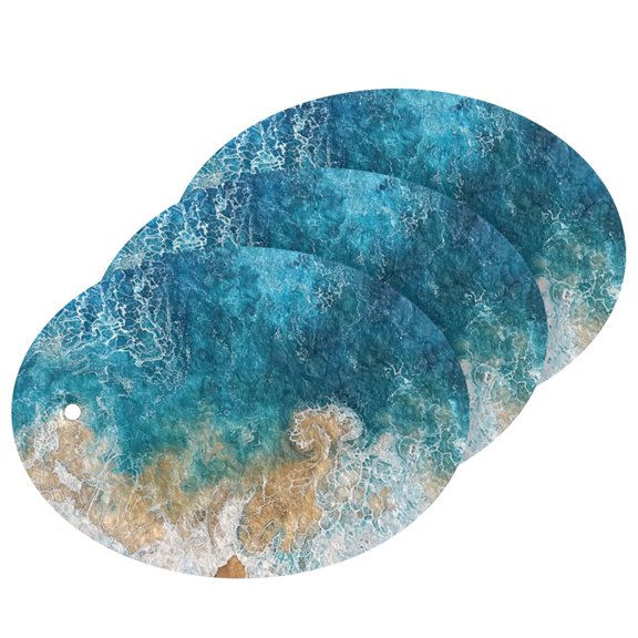 Beach Ocean 3 Dish Sponges Bulk Delicate Clean Non Scratch Compressed Sponges Kitchen Sponges BPA Free