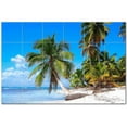 thumbnail image 1 of Beach Ocean Ceramic Tile Mural Kitchen Backsplash Bathroom Shower, 400053-M64, 1 of 3