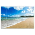 thumbnail image 1 of Beach Ocean Ceramic Tile Mural Kitchen Backsplash Bathroom Shower, 400091-M64, 1 of 3