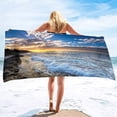 thumbnail image 1 of Beach Ocean Microfiber Beach Towels Quick Drying Towel Retro Tropical Summer Absorbent Sand Free Sandless Swim Pool Beach Towel, 1 of 5