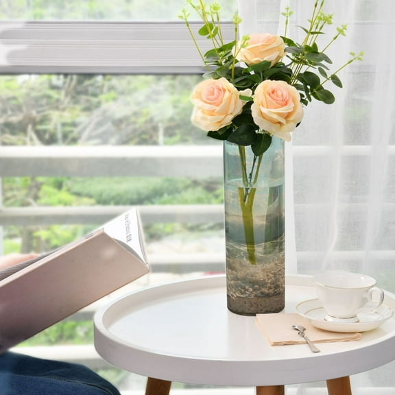 Beach Ocean Sky Flower Vase Decorative Vases for Flowers Home Decor for Centerpieces Entryway Shelf Living Room