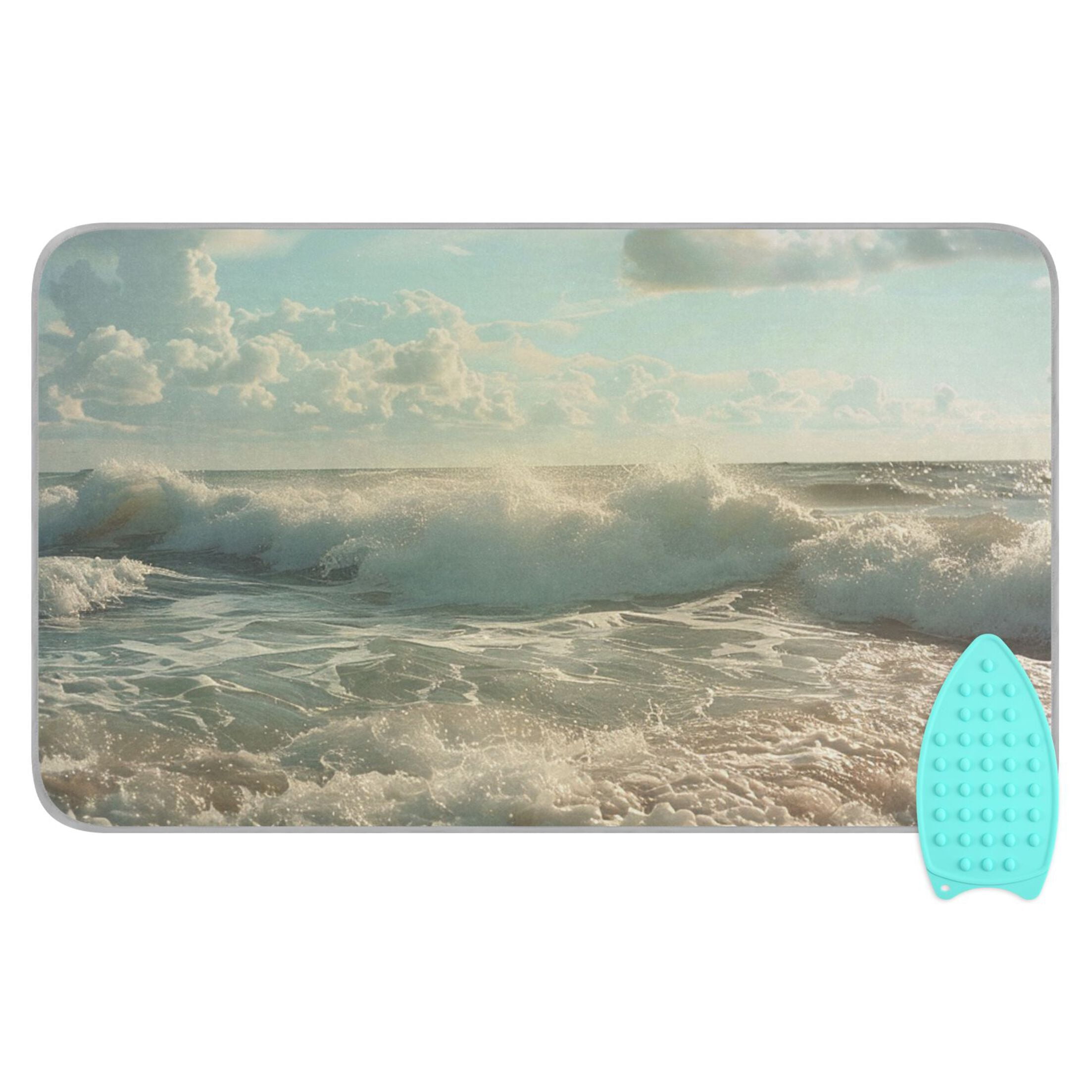 Beach Ocean Sky Ironing Board Covers Heat Resistant Ironing Pad Mat Portable for Travel Washer Dryer Table