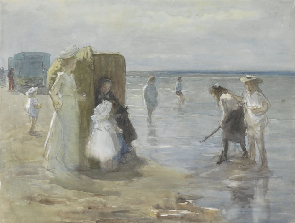 Beach Of Scheveningen Canvas Art - (36 x 24)