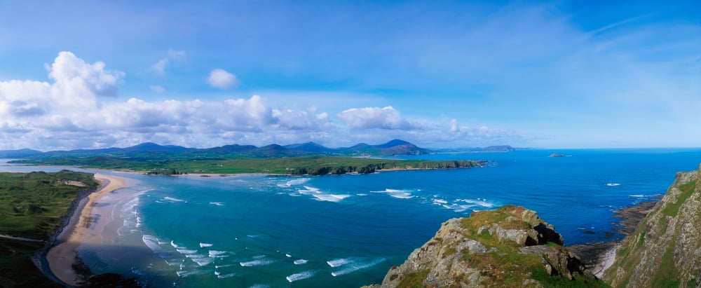Beach On Inishowen Peninsula Co Donegal Ireland Canvas Art - The Irish Image Collection  Design Pics (44 x 18)