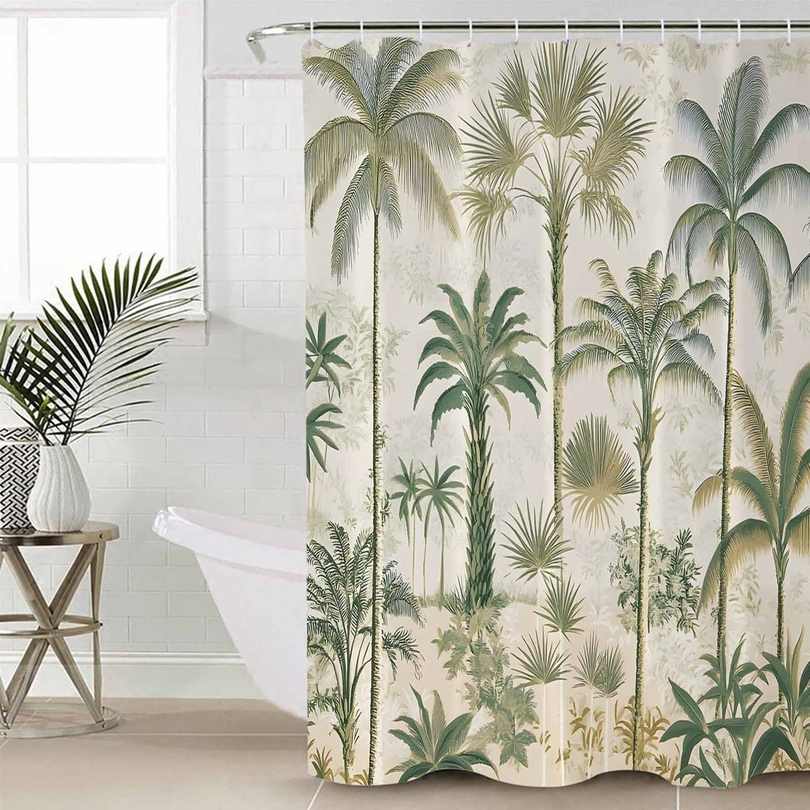 Shower Curtain Palm Treesnull