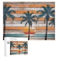 thumbnail image 1 of Beach Palm Sunset 500 Piece Jigsaw Puzzle for Adults,500 pc Large Piece Jigsaw,Fun Challenging Brain Exercise Family Game Creative Gift for Friends Parents Grandparents, 1 of 7