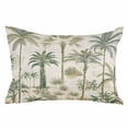 thumbnail image 1 of Beach Palm Throw Pillow Cover 20 x 26 Inch Decorative Pillow Cover Summer Green Coconut Tree Leaf Lumbar Pillowcase Seasonal Rectangle Cushion Case for Couch Sofa Bed Living Room, 1 of 7