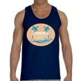 thumbnail image 1 of Beach Palms Hot Summer Vibes Party Tank Top for Men - S M L XL 2XL Graphic Tee - Vacation Outfit Tee Top Gift, 1 of 2