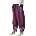 thumbnail image 1 of Beach Pants For Women - Linen Wide Leg Pants For Women Tailored Pants Women Plus Size Trousers Trendy Clothes For Women Chinos For Women Flowy Pants, 1 of 3