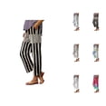 thumbnail image 1 of Beach Pants for Women 2026 Spring Summer Relaxed Fit Elastic Waist Straight Leg Cotton Linen Cropped Pants with Pockets, 1 of 5