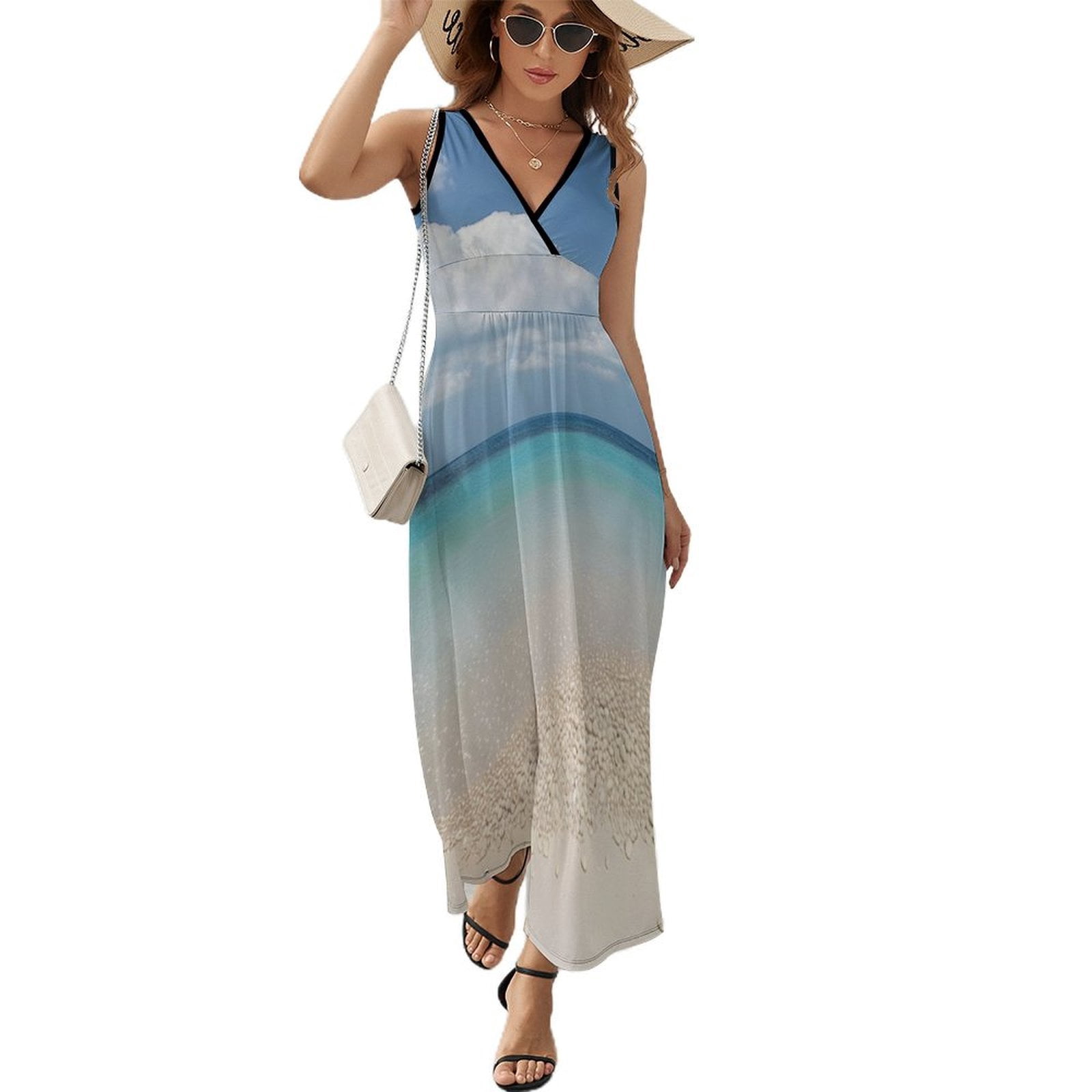 beach vibes dresses Beach Vibes Silk Blend Dress