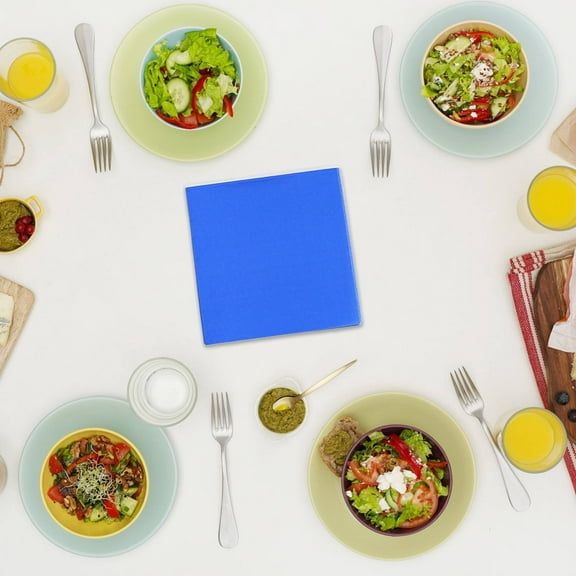 Beach Party Decorations, VogueV 9 Color Rainbow Napkins for Birthday Decoration Party Supply Decorations Birthday Party Favors Birthday Decorations Party Deco Birthday Party Decorations Blue1