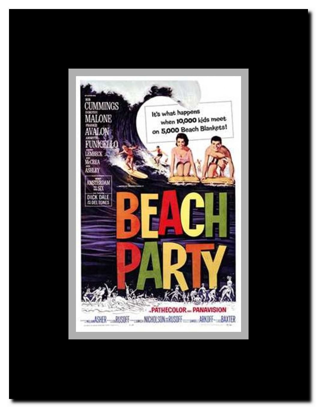 Beach Party Framed Movie Poster