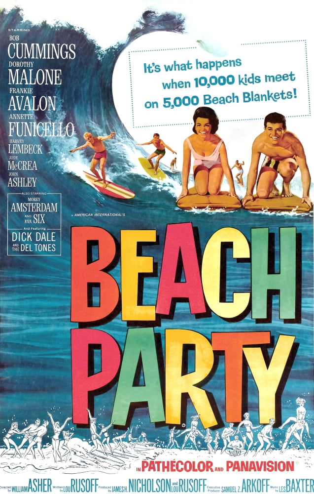 Beach Party U Canvas Art -  (11 x 17)