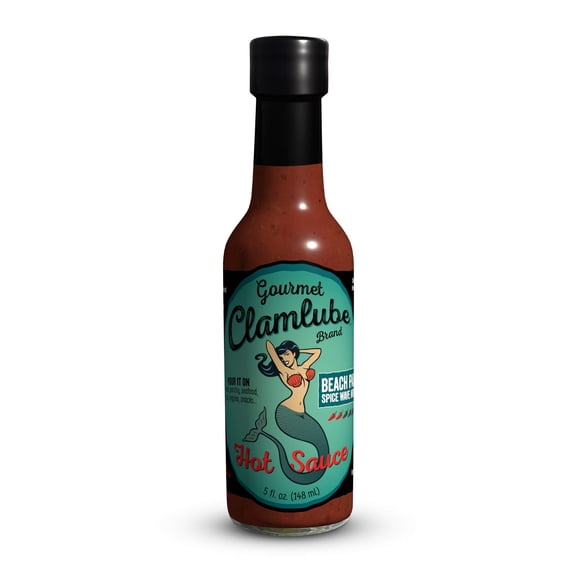 Clamlube Gourmet Hot Sauce, All Natural Ingredients, Made in Small Batches, Great on Meat, Poultry, Seafood, Tofu, Veggies and Snacks (Beach Party - Spice Wave Nirvana)