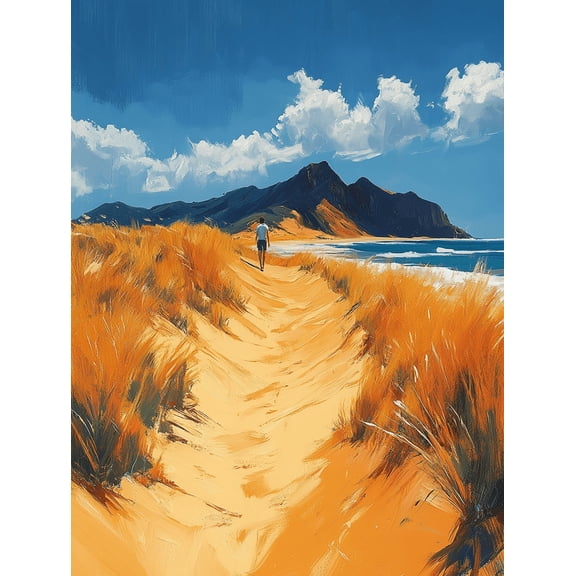Beach Path Canvas Print/Wall Art Suitable for Living Room Office Hotel and Gallery Decoration.