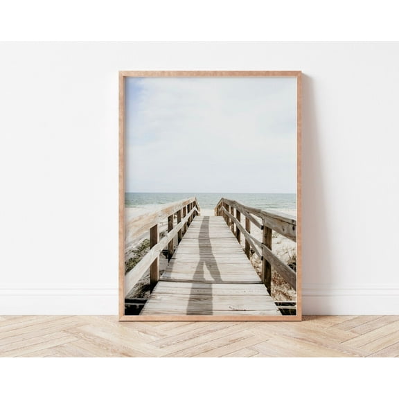 Beach Pathway Print, Coastal Sand Poster, Boho Beach Path Photography, Coast Way Art, Wall Art, Modern Wall Decor, 24x36 UNFRAMED