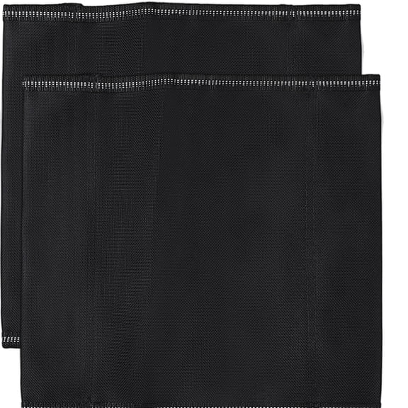 Beach Patio Cloth Chair Replacement Fabric Rectangle Black 247x233x1.5mm for DIY