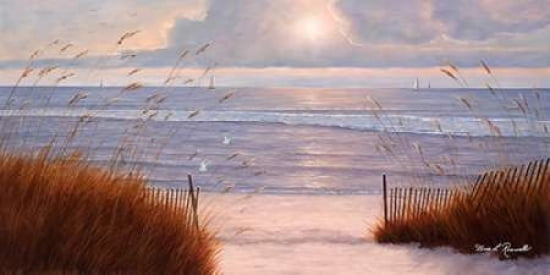 Beach Peace Canvas Art - Diane Romanello (24 x 48)