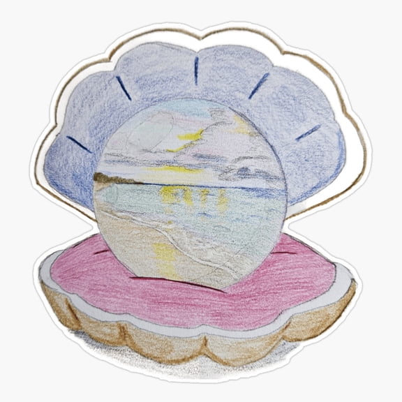 Beach Pearl Sticker