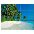 thumbnail image 1 of Beach Picture Ceramic Tile Mural Kitchen Backsplash Bathroom Shower, 404036-L54, 1 of 3