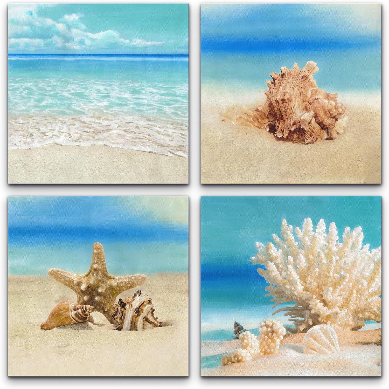 Beach pictures wall art beach theme blue abstract wall art coastal